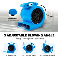 Mounto 1/2hp Air Mover Floor Drying Blower Fan