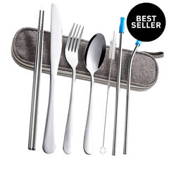 Travel Utensils Stainless Steel with Case