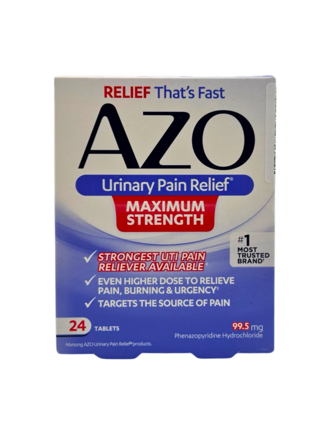 AZO Urinary Pain Relief Maximum Strength 24 Tablets