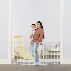 Regalo 76 Inch Super Wide Configurable Baby Gate, 3-Panel, Includes Wall Mounts and Hardware