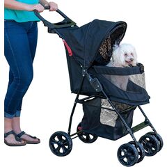 Pet Gear No-Zip Happy Trails Lite - Pet Stroller for Cats and Dogs - Animal Print