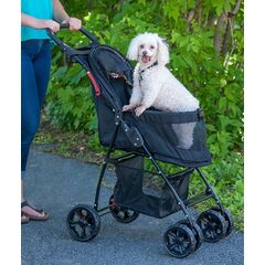 Pet Gear No-Zip Happy Trails Lite - Pet Stroller for Cats and Dogs - Animal Print