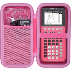 co2CREA Hard Case Compatible with Texas Instruments TI-84 Plus CE/TI-84 Plus/TI-Nspire CX II CAS/TI-Nspire CX II/TI-83 Plus/TI-89 Titanium/TI-85 / TI-86 Color Graphing Calculator, Pink