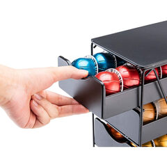 FlagShip for Nespresso Pod Holder Drawer Large Mullti Tier Coffee Pod Holder Vertuo (4 Tier (80Pods Capacity))