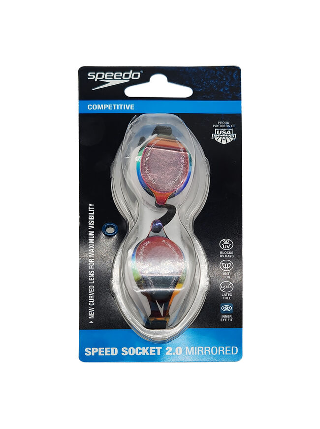 Speedo Speed Socket 2.0 Mirrored Goggles White