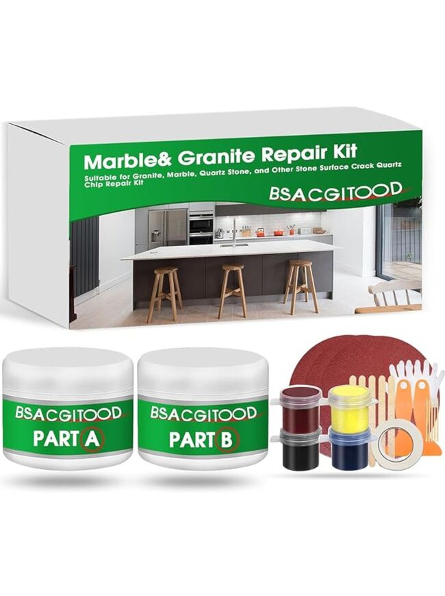 Granite Repair Kit, Marble Repair Kit, Quartz Countertop Repair Kit, Suitable for Granite, Marble, Granite Countertop Repair Kit, Marble Chip Repair Kit
