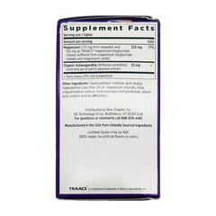 New Chapter Magnesium + Ashwagandha Muscle, Heart, & Bone 60 Tablets 