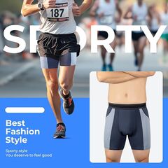 Carer Incontinence Underwear for Men Washable Mens Incontinence Underwear for Bladder Leak Protection 80ML Reusable Leak Proof Underwear for Men Urinary Incontinence Boxer Shorts (2 Black/2 Blue, L)