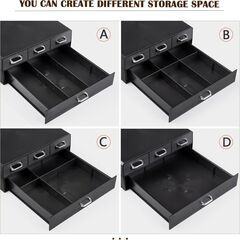 SZQINJI Coffee Pod Organizer 72/96 Pods Coffee Capsule Holder 2-Tier Coffee Pod Storage 4-Drawer Compact, Compatible with Keurig K-cup & Nespresso Capsule
