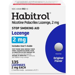 Habitrol Nicotine Lozenges 2 mg Original Flavor - 135 Count - Stop Smoking Aid - Reduce Cravings and Withdrawal Symptoms