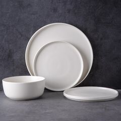 AmorArc Stoneware Cereal Bowls Set of 6, 26oz Soup Bowls Set for Cereal Soup Snacks, Modern Kitchen bowls for Meal, Dishwasher &Microwave Safe, Matte White