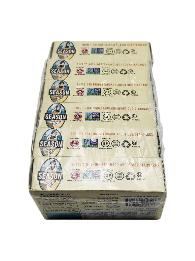 Season Skinless & Boneless Sardines in Olive Oil, 6-count, Total 26.25 oz