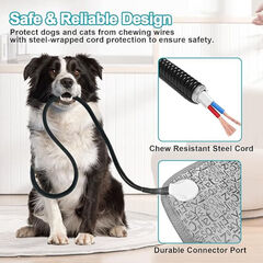 RC SLL Dog Heating Pad, Pet Heated Mats Puppy Heating Pad for Winter, Whelping Box,Waterproof Heated Pet Bed Mat for Dogs with Chew Resistant Steel Cord(Letter, 28 * 18in)