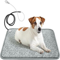 RC SLL Dog Heating Pad, Pet Heated Mats Puppy Heating Pad for Winter, Whelping Box,Waterproof Heated Pet Bed Mat for Dogs with Chew Resistant Steel Cord(Letter, 28 * 18in)