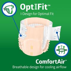 FitRight Ultra Absorbency Adult Diapers, FSA/HSA Eligible, 20 Count, Waist Size 20"-32", S, Incontinence Briefs for Men and Women, Disposable, Moisture Wicking, Leak Protection