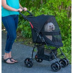 Pet Gear No-Zip Happy Trails Lite - Pet Stroller for Cats and Dogs - Animal Print