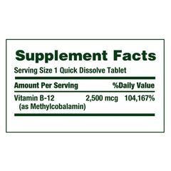 Nature's Bounty B-12 2500mcg, 300 Tabs