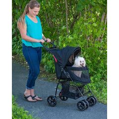 Pet Gear No-Zip Happy Trails Lite - Pet Stroller for Cats and Dogs - Animal Print