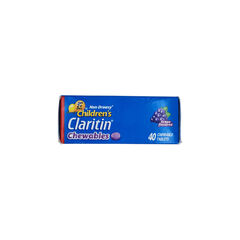 Children's Claritin 5 mg 24 Hour Non-Drowsy Grape Flavor 40 Tablets