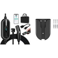 AIMILER Level 2 EV Charger 16A for Nacs Connector/Tesla Cars, ETL Certified + 1 Extra Fix Cover/Protector Cover(Black)