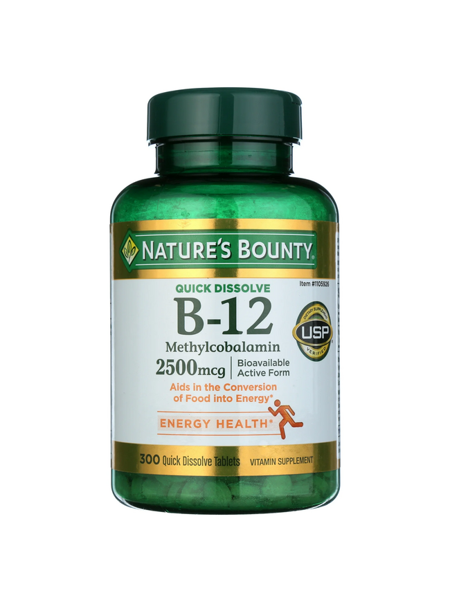 Nature's Bounty B-12 2500mcg, 300 Tabs
