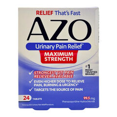 AZO Urinary Pain Relief Maximum Strength 24 Tablets