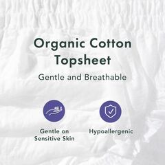 Rael Disposable Underwear for Women, Organic Cotton Cover - Incontinence Pads, Postpartum Essentials, Disposable Underwear, Unscented, Maximum Coverage (Size S-M, 12 Count)