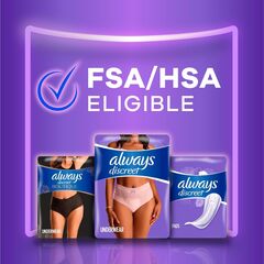 Always Discreet Adult Incontinence Underwear for Women Maximum Absorbency, XL, 15 Ct
