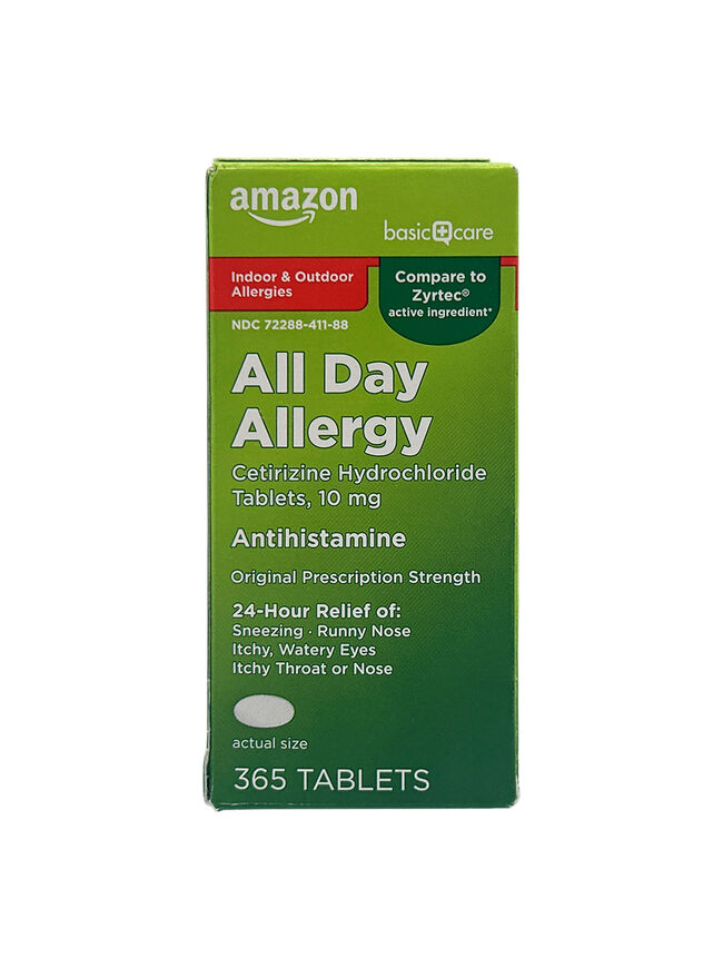 Amazon All Day Allergy Antihistamine 24hr 365 Tablets Compare to ZYRTEC