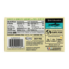 Season Skinless & Boneless Sardines in Olive Oil, 6-count, Total 26.25 oz