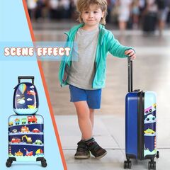 Kids Luggage Travel Set - 18 Inch Suitcase and 13 Inch Backpack