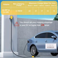 20ft EV Charger Adapter Cord Compatible with NEMA 10-30P to 14-50R, 30 Amp 3 Prong Dryer to 50 Amp 4 Prong EV Only for Tesla or EV Level 2 Charging, EV Extension Cord with Handle, ETL Listed