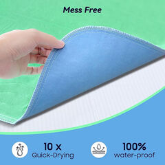 4 Pack 24” x 24” Extra Heavy Absorbency Washable Underpads, Waterproof Nursing Pads Incontinence Bed Pads, Reusable Washable Pee Pads for Dogs, Diaper Changing & Adults, Washable Puppy Pads
