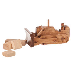 American Made Wooden Toy Bulldozer - Color options