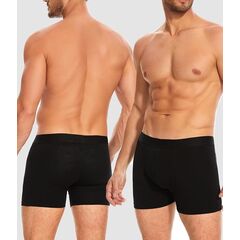 YESWEL Men's Incontinence Underwear, Leak Proof Washable Reusable Cotton Boxer Brief, Heavy Flow Bladder Leak 3 Pack (Black, Large)