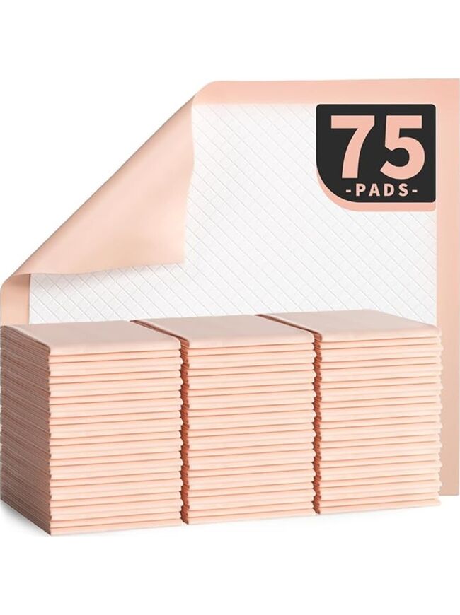 MKISS Bed Pads Disposable [75 Count] Adult Incontinence Underpads 30" x 36" Heavy Duty Absorbent Pee Pad, XL Chucks Leakproof, Extra Large Puppy Training Pad, Waterproof Baby Changing Pad