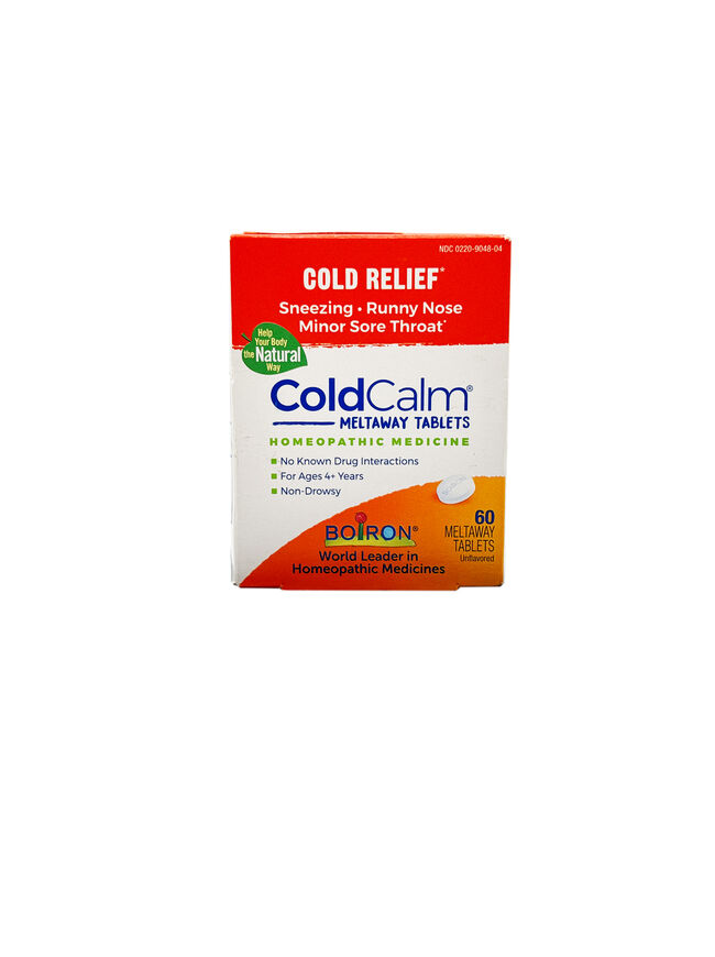 Boiron ColdCalm Homeopathic Medicine for Cold Relief - 60 Quick Dissolve Tablets