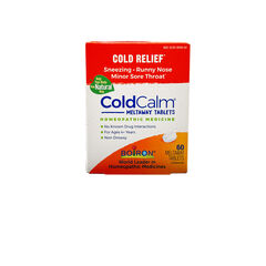 Boiron ColdCalm Homeopathic Medicine for Cold Relief - 60 Quick Dissolve Tablets