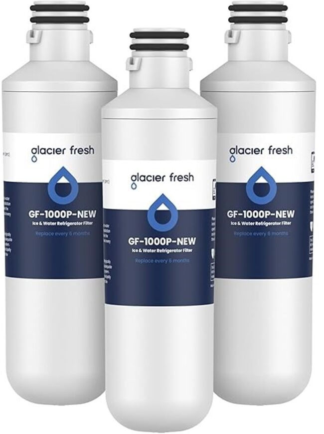 GLACIER FRESH LT1000PC Replacement Water Filter, Compatible with LT1000PC/PCS, LT1000PC, LT-1000PC, MDJ64844601, ADQ747935 ADQ74793504 Filter (3 pack)