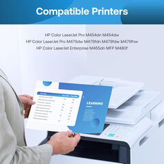 Kogain 414A Toner Cartridges (with Chip) Compatible for HP 414A丨W2020A 414X Work with HP Color Laserjet Pro M479fdn M479fdw M479fnw M454dn M454dw M479dw (BCMY, 4 Pack)