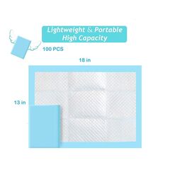 Buyockss Baby Disposable Underpad 100 Count Incontinence Changing Pad Baby Diapers Newborn Pads Soft Breathable Waterproof Leak Proof Quick Absorb 13X18 Inch