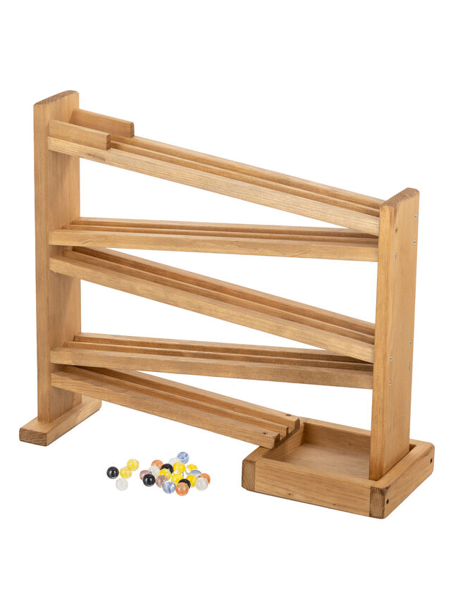 American Made Wooden  Marble Racetrack - Several Color Options