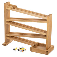 American Made Wooden  Marble Racetrack - Several Color Options