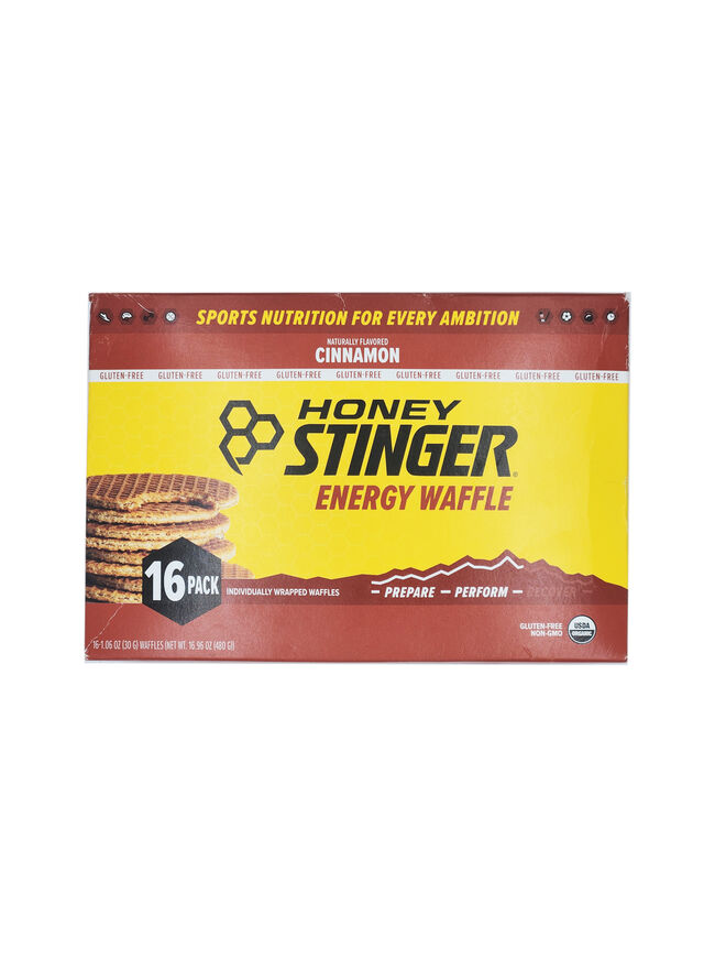 Honey Stinger Gluten Free Organic Waffle: Cinnamon Box of 16