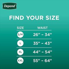 Depend Fresh Protection Adult Incontinence Underwear for Men, Disposable, Maximum, Extra-Large, Grey, 26 Count, Packaging May Vary
